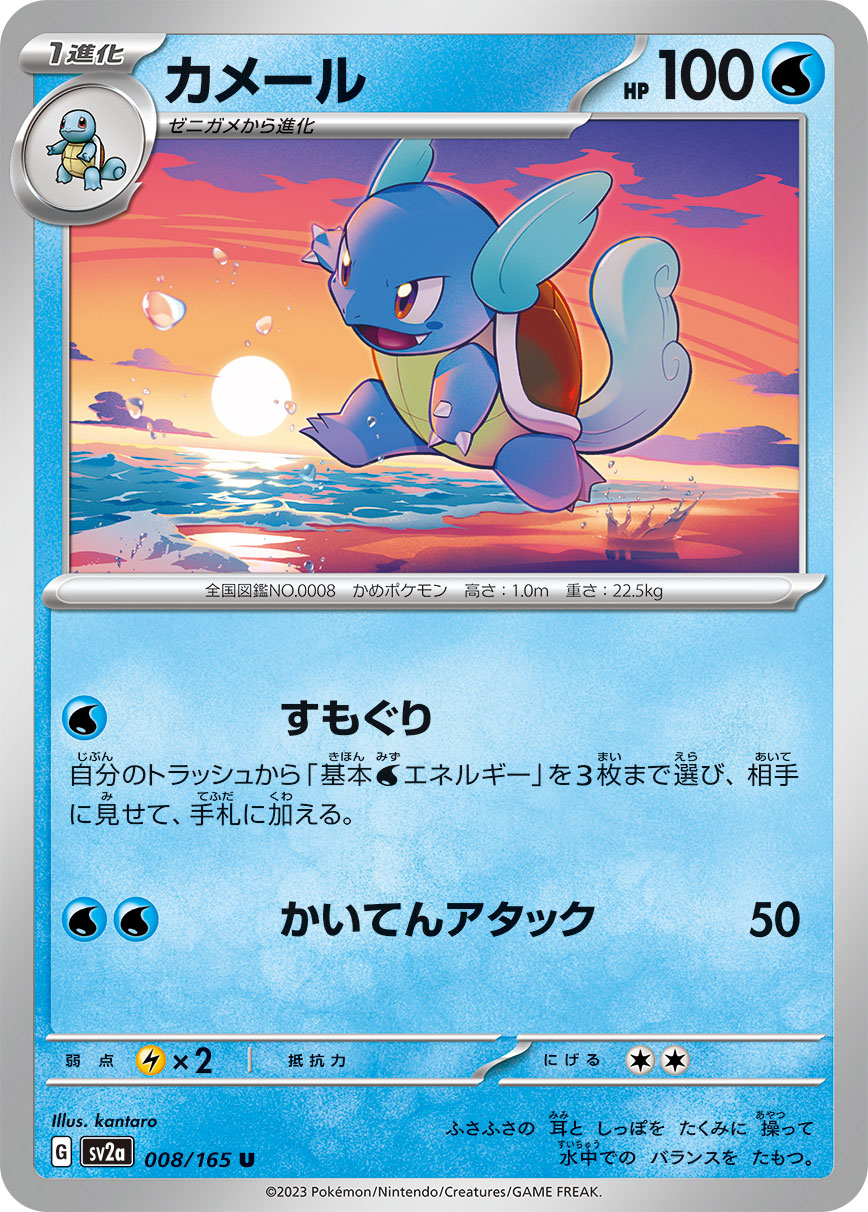 Wartortle - 008/165 (Master Ball Pattern)